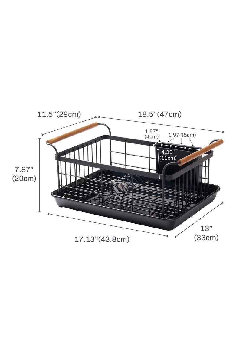 Tower Dish Rack, Alternate, color, BLACK
