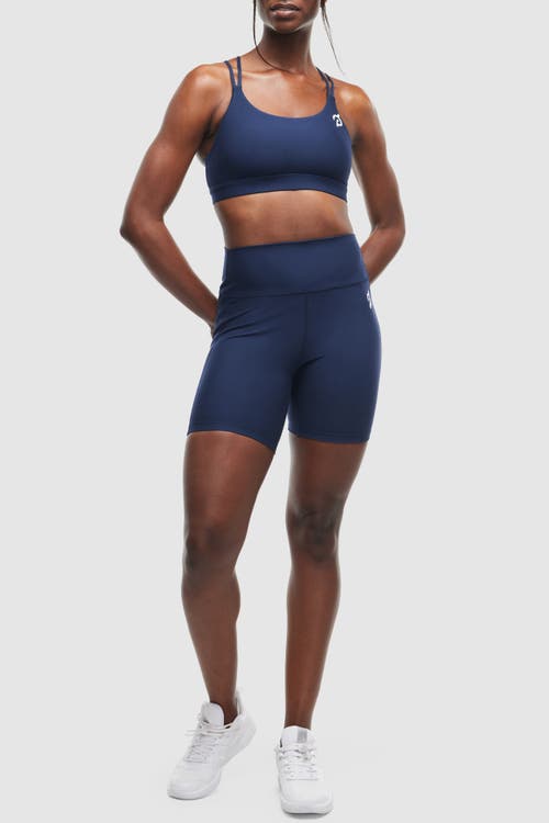 Peloton Cadent 7" High Rise Pocket Bike Short In Deep Navy