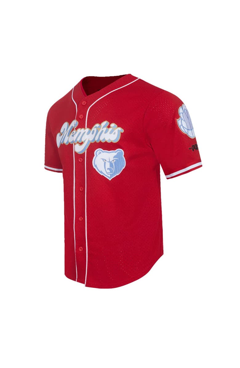 PRO STANDARD Men's Pro Standard Red Memphis Grizzlies 2024/25 City Edition Mesh Baseball Jersey, Alternate, color, 
