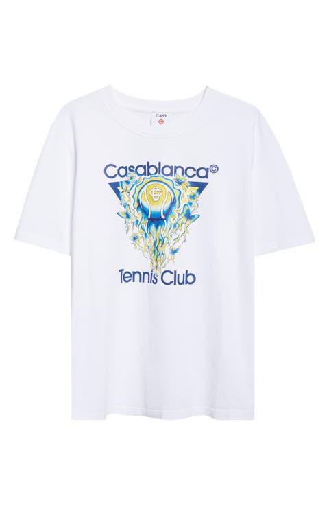 Classic Fit Tennis Club Icon Organic Cotton Graphic T-Shirt