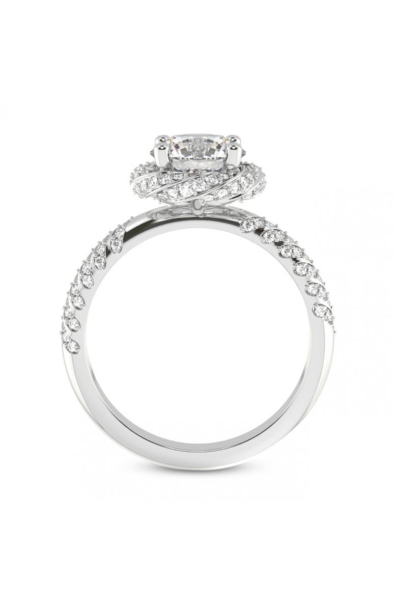 Bliss Diamond Certified 1.20Ct Diamond Engagement Ring Gold Lab Grown Twist Vine Band, Alternate, color, 