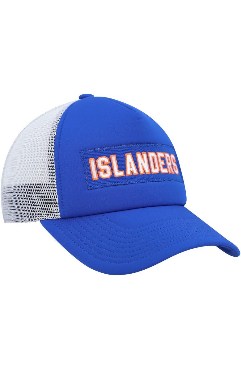 adidas Men's adidas Royal/White New York Islanders Team Plate Trucker Snapback Hat, Alternate, color, Royal