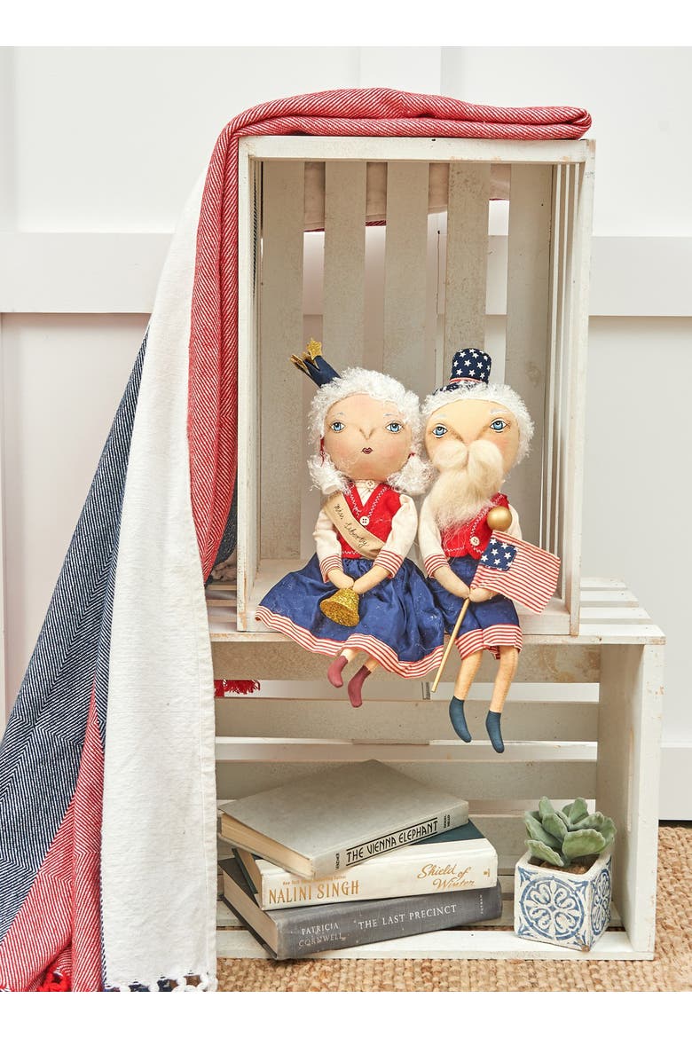 Samuel Liberty 4th of July Joe Spencer Gathered Traditions Figurine 15", Alternate, color, Red