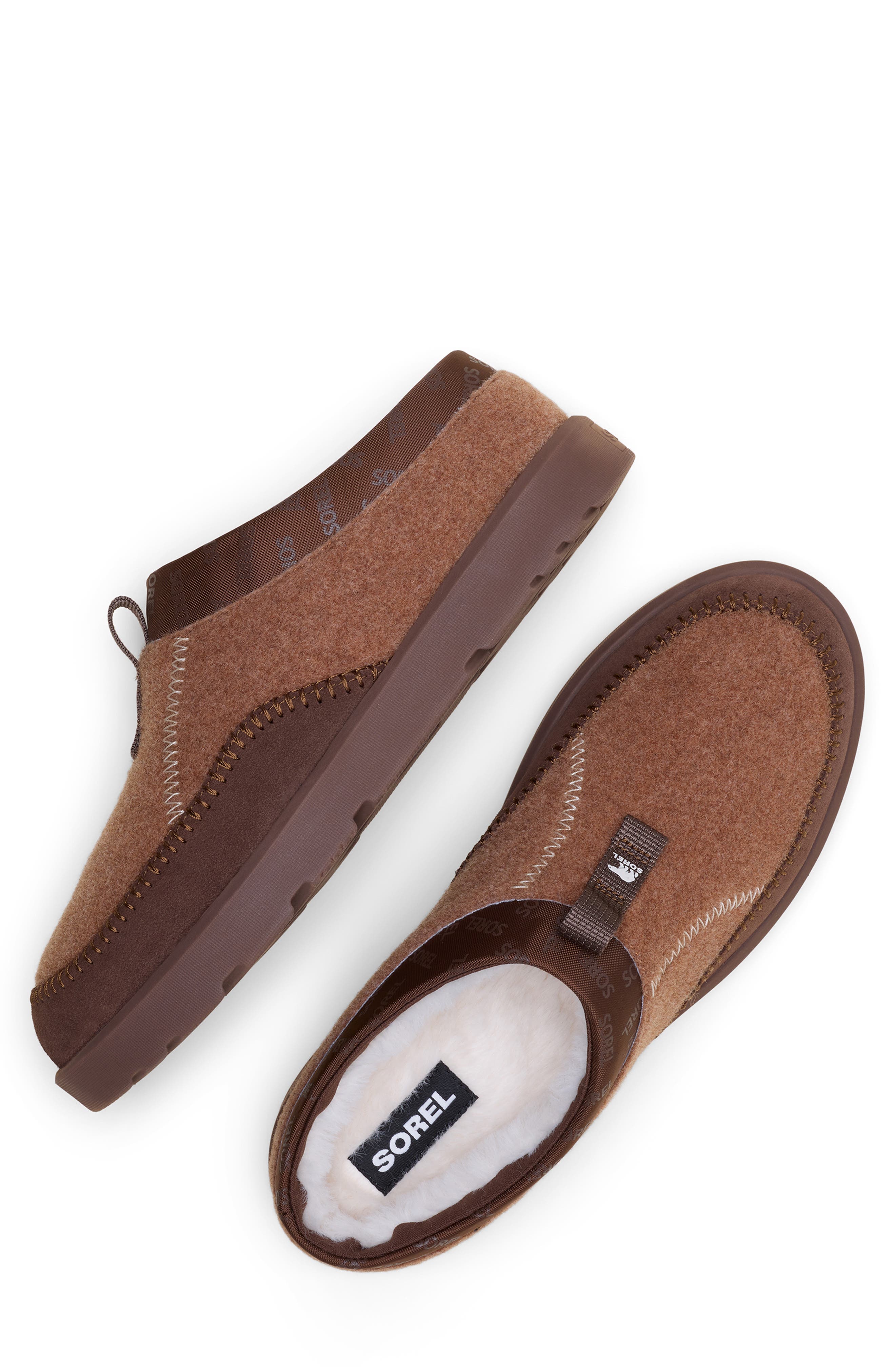 SOREL Byways<sup>™</sup> Faux Fur Lined Mule Slipper, Alternate, color, Velvet Tan/ Tobacco