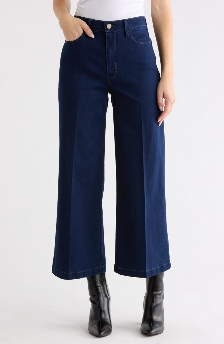 PAIGE Genesee Wide Leg Crop Jeans, Main, color, Elvira