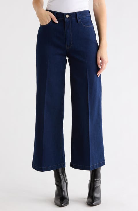 Genesee Wide Leg Crop Jeans (Elvira)