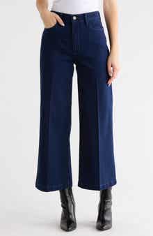 PAIGE Genesee Wide Leg Crop Jeans