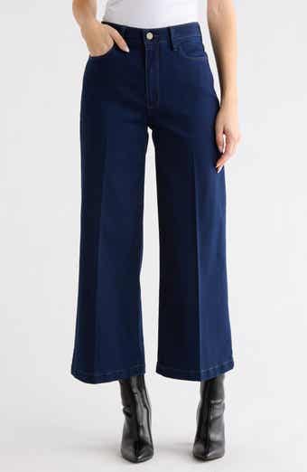 PAIGE Genesee Wide Leg Crop Jeans