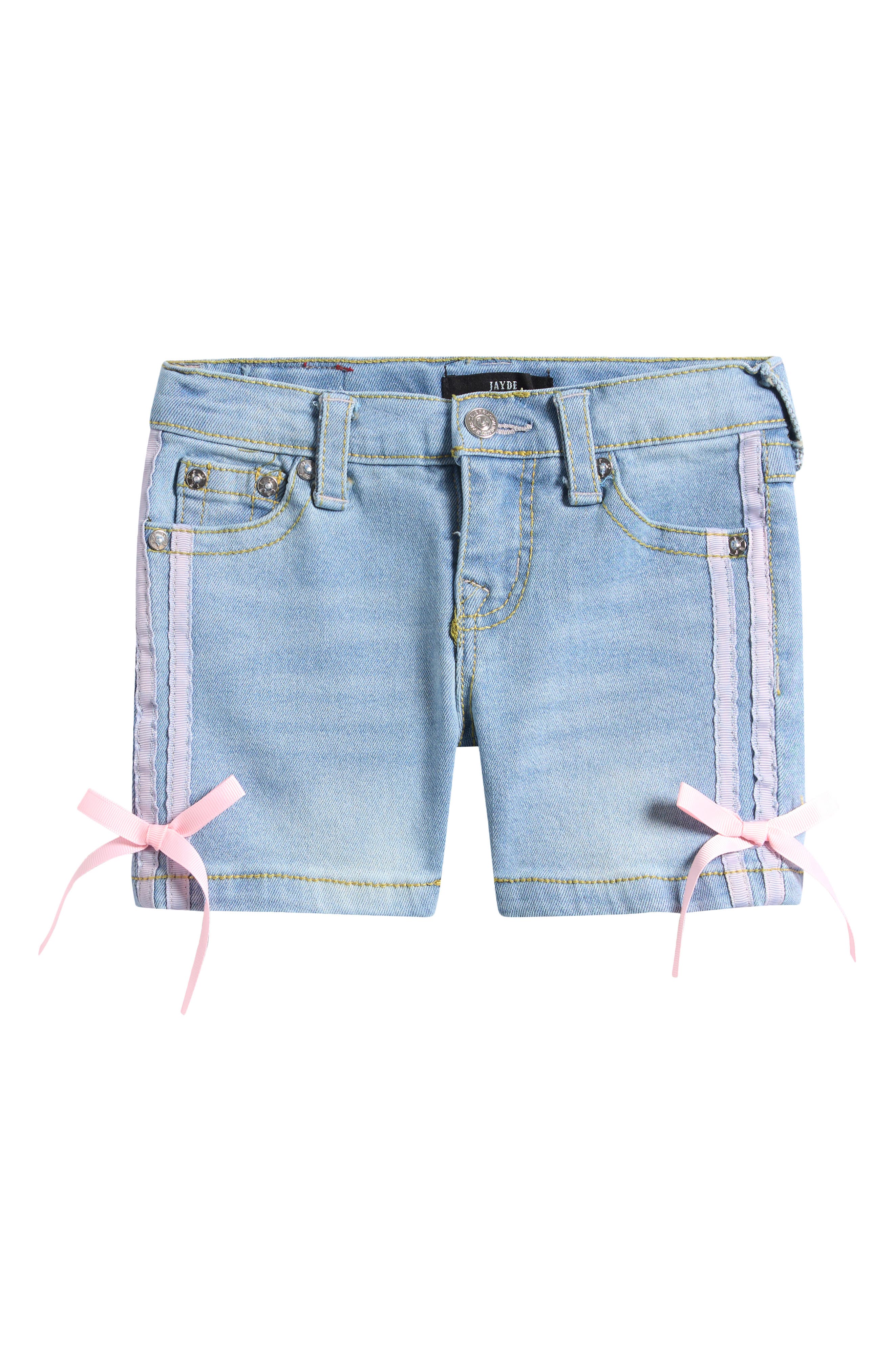 True Religion Kids' Bow Denim Shorts