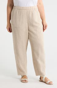 Eileen Fisher Stretch Organic Cotton Ankle Lantern Pants