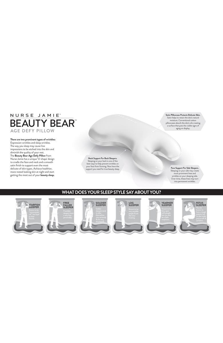 Nurse Jamie Beauty Bear<sup>™</sup> Age Delay Pillow Memory Foam Edition, Alternate, color,