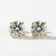 Bliss Diamond 1 1/2ct tw Lab Grown Round Cut Diamond Studs 14k Gold Earrings