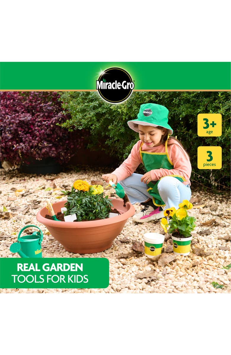 Miracle-Gro Set 3 pcs - hand garden toolset, Alternate, color, Dark Green