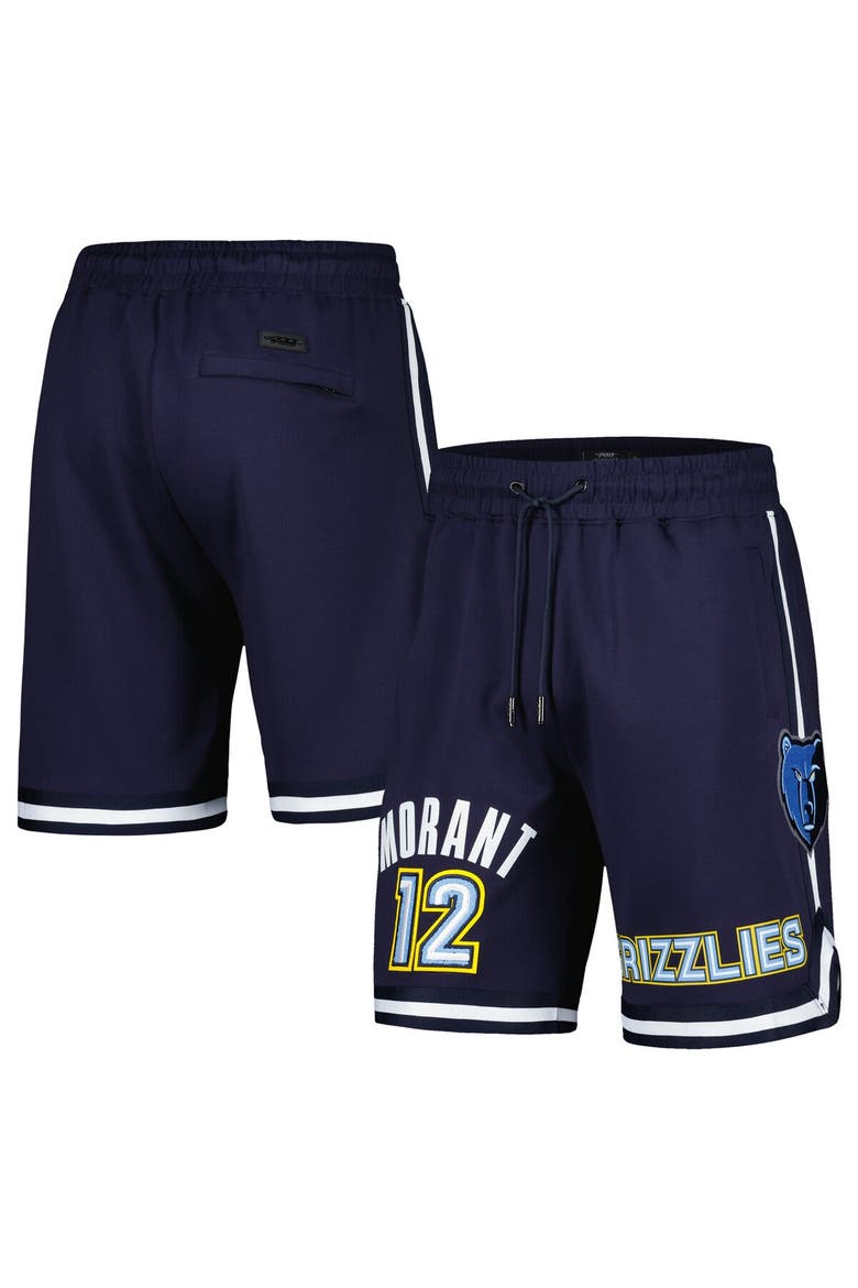 Men's Pro Standard Ja Morant Navy Memphis Grizzlies Player Name & Number Shorts, Main, color, Navy