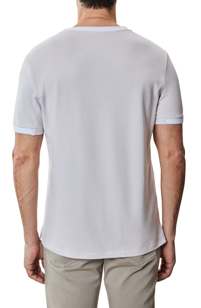 Robert Barakett Tessio Baseball Collar Short Sleeve Henley T-Shirt, Alternate, color, Light Pink