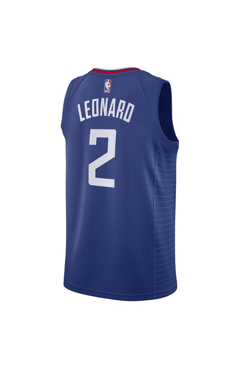 Nike Men's Nike Kawhi Leonard Blue LA Clippers 2019/20 Swingman Jersey - Icon Edition, Alternate, color, 