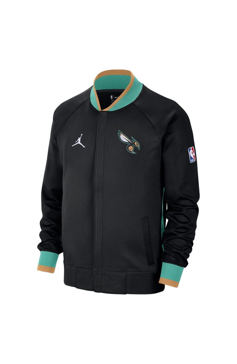 Jordan Brand Men's Jordan Brand Black/Mint Charlotte Hornets 2022/23 City Edition Showtime Thermaflex Full-Zip Jacket, Alternate, color, 