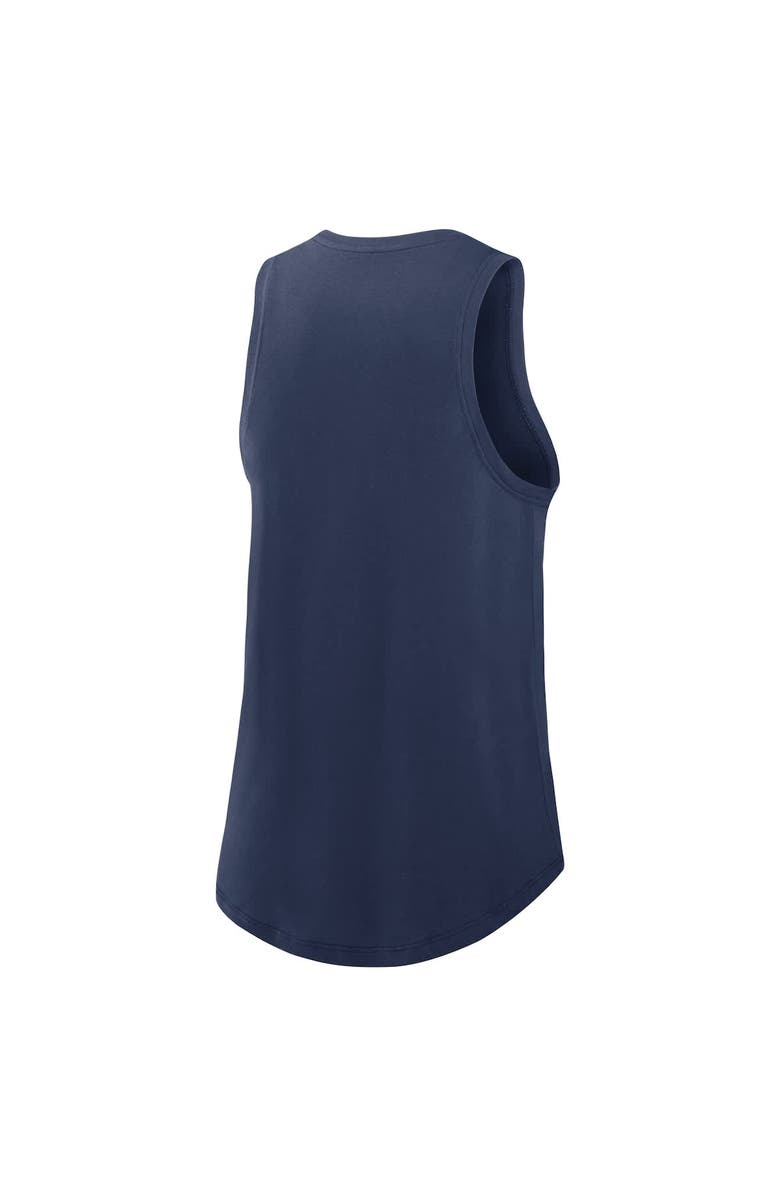 Nike Women's Nike Navy Cleveland Guardians Legacy Icon High Neck Performance Tank Top, Alternate, color, Navy