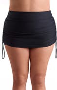 ShapeSolver Sport Side Zipper Pocket Swim Skort