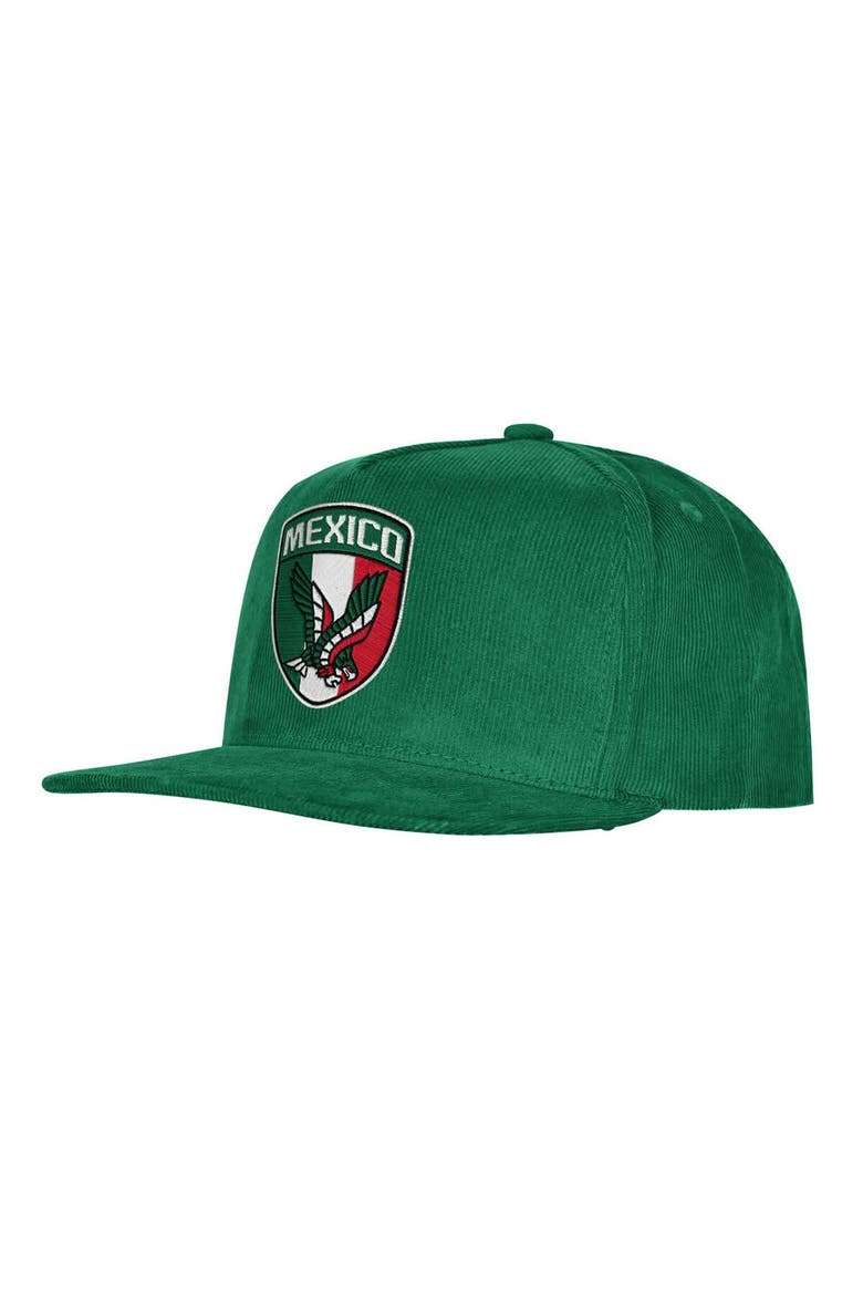 Men's Outerstuff  Green Mexico National Team FIFA World Cup 2026 Corduroy Snapback Hat, Main, color, Green