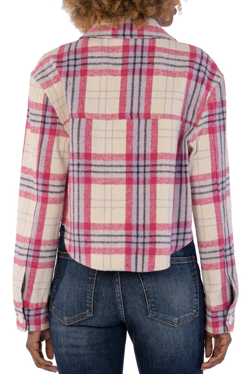 KUT from the Kloth Lora Flanel Crop Jacket, Alternate, color, 