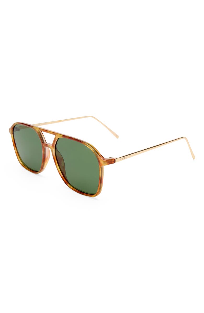 AIRE Cusp 55mm Aviator Sunglasses, Alternate, color, Vintage Tort / Gold / Khaki