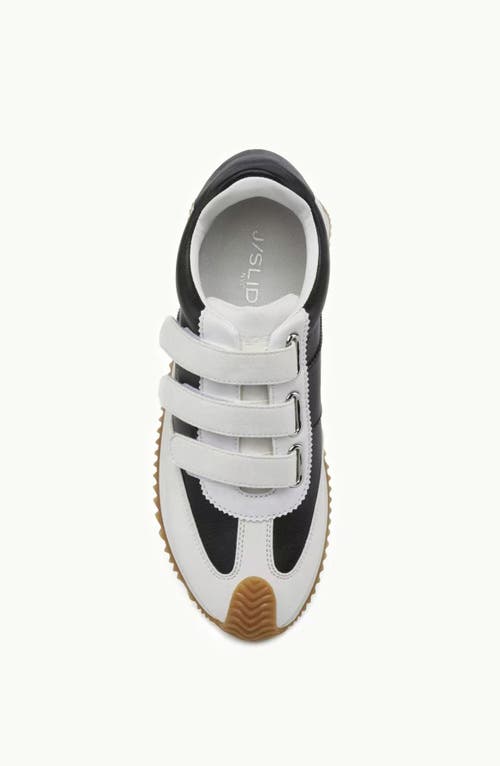 Jslides Footwear Lyla Sneaker In White Black