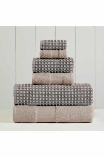 Modern Threads Luxury Spa Cobblestone Quick Dry 6-Piece Towel Set - White