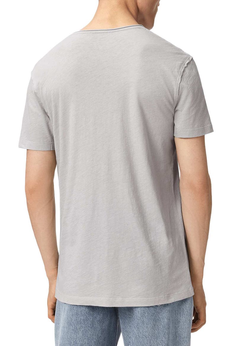 Figure Roll Neck Cotton T-Shirt, Alternate, color, PEBBLE GREY