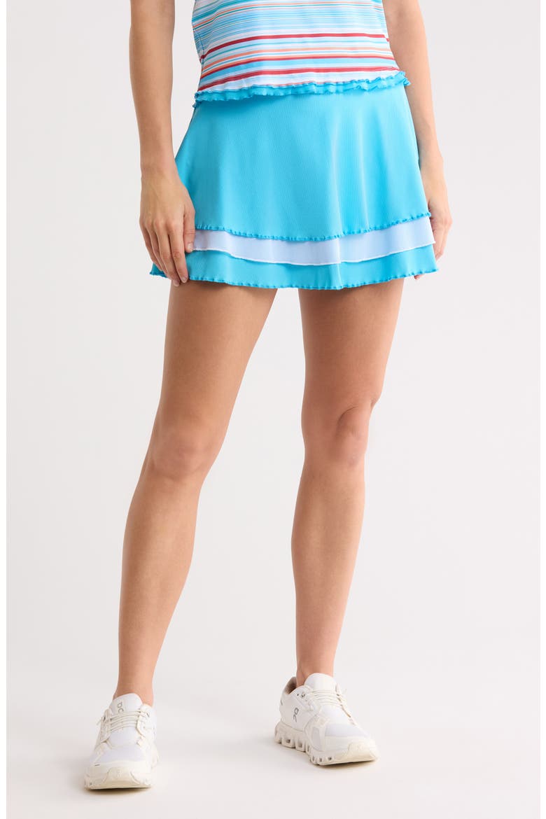 Lettuce Edge Tennis Skort, Main, color, AQUARIUS