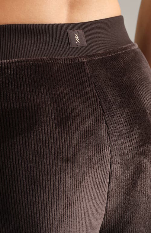 Rhone Corduroy Wide Leg Pants In Brown