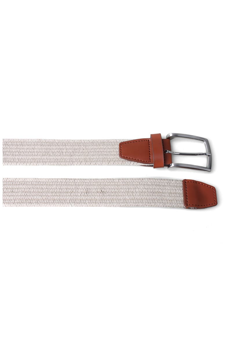 Stretch Braided Belt, Alternate, color, BEIGE