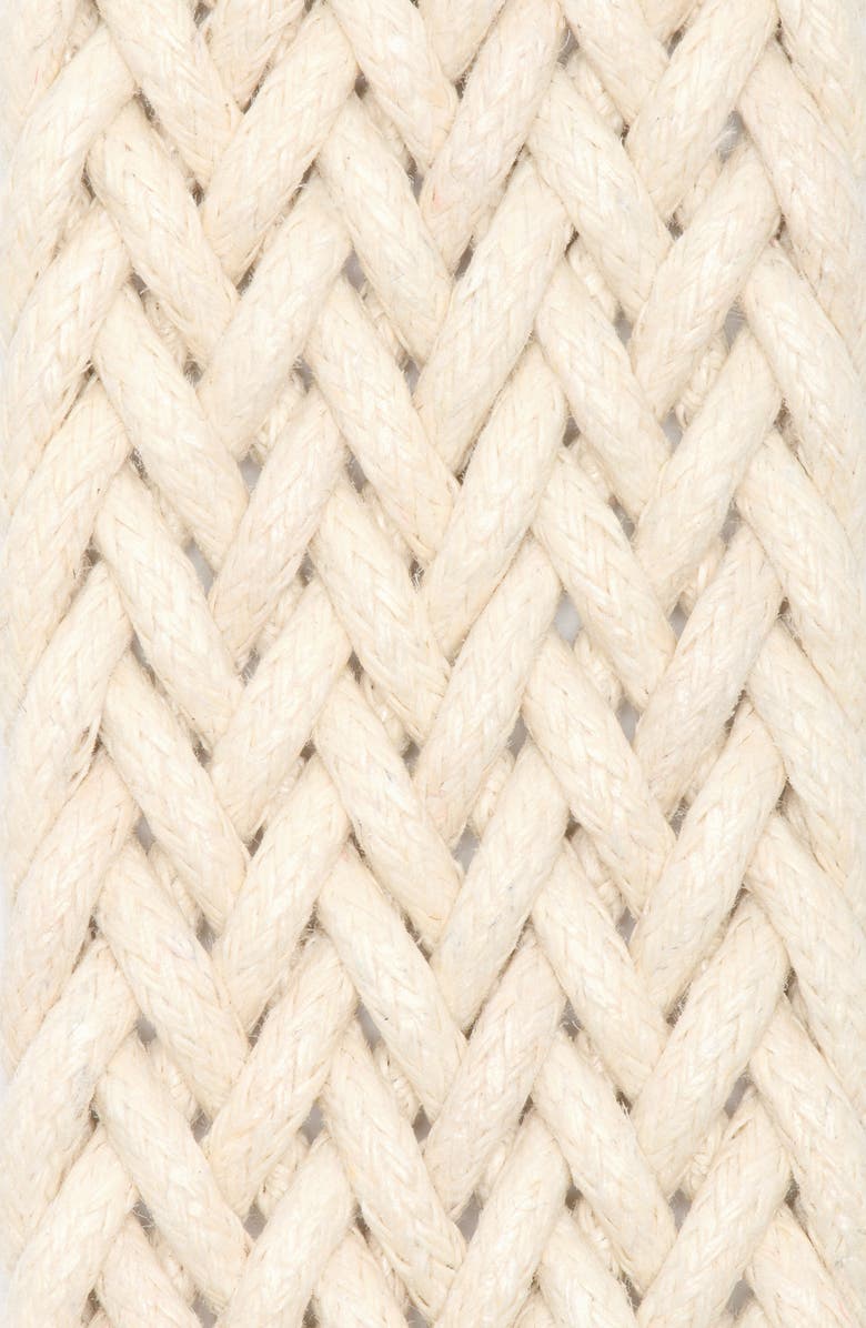 Steve Madden Macramé Belt, Alternate, color, Soft White