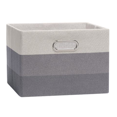 Gray Ombre Foldable/Collapsible Storage Bin/Basket