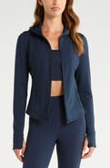 Zella Cozy Tech Zip Hooded Jacket
