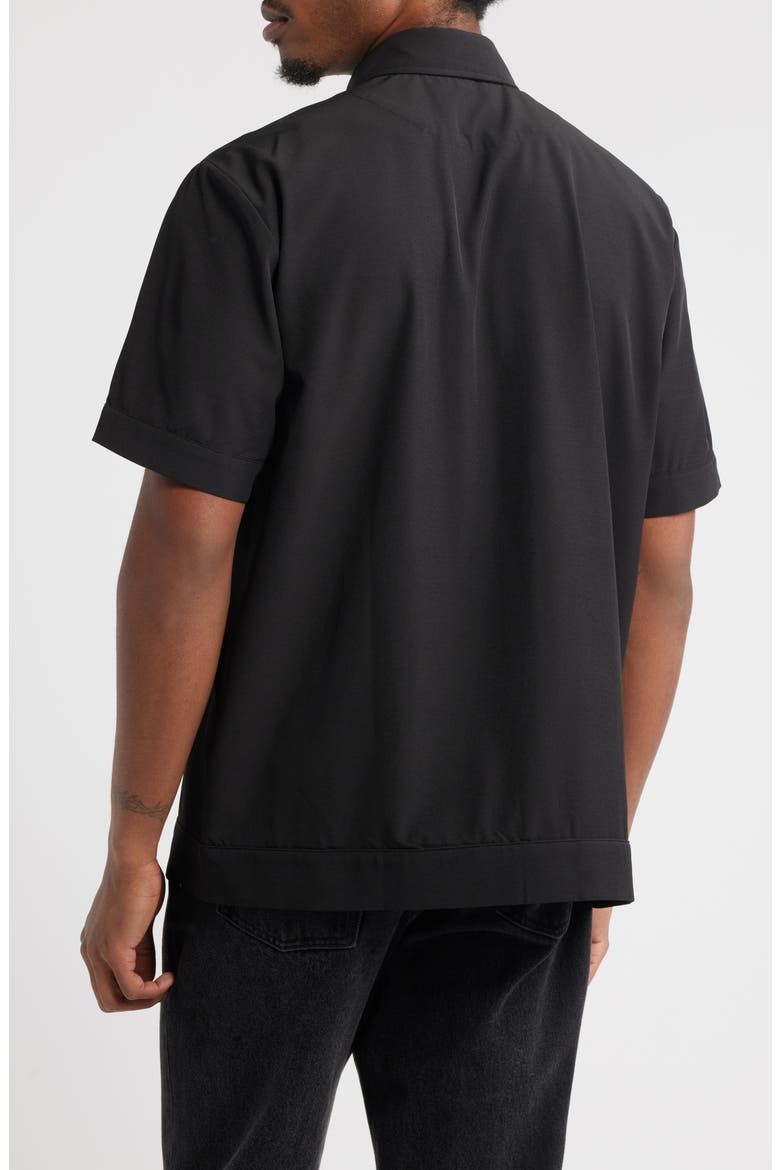 Appreciate Button-Up Shirt, Alternate, color, BLACK