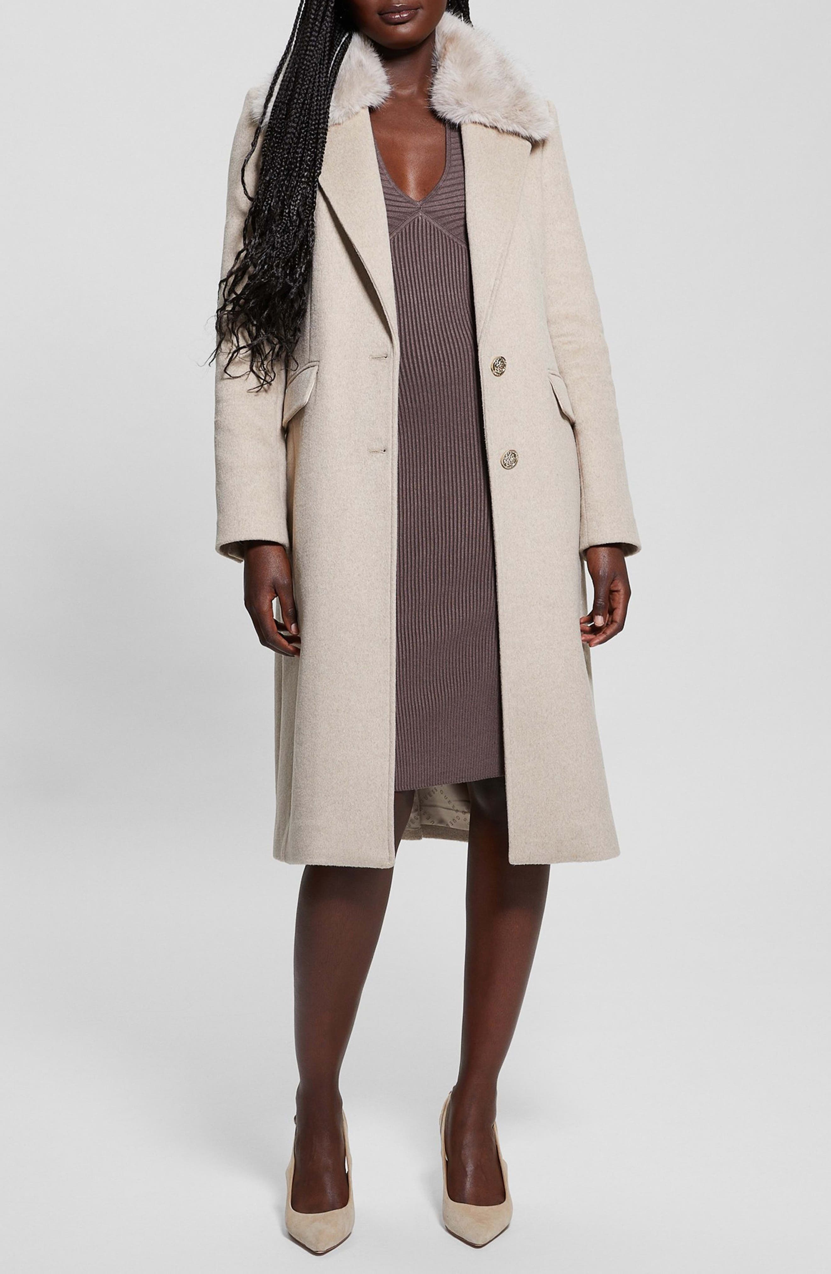 Nancy Coat with Removable Faux Fur Collar - image 5