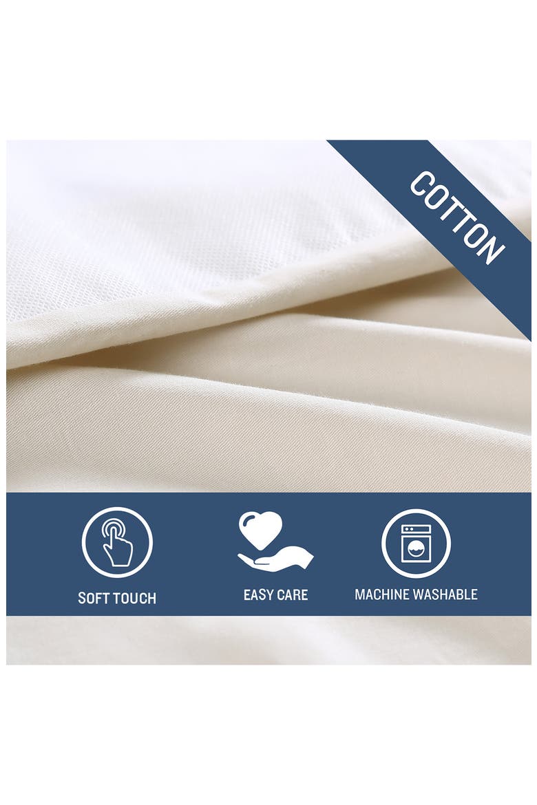 Solid Tailored Bed Skirt, Alternate, color, BEIGE