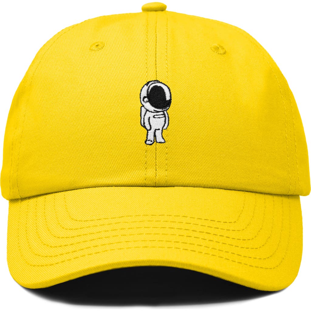 Dalix Astronaut Embroidered Space Hat In Gold
