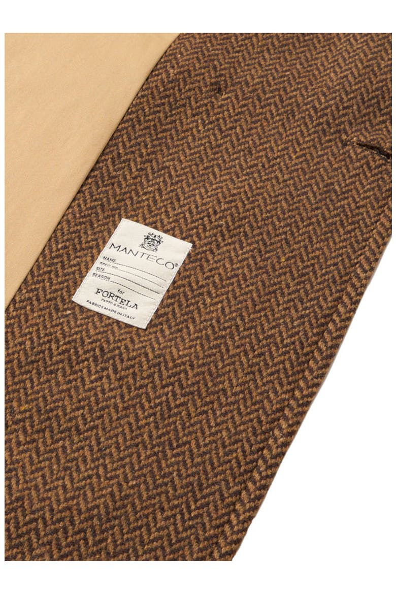 Serwilliam1 Tweed Double-Breasted Coat, Alternate, color, BROWN