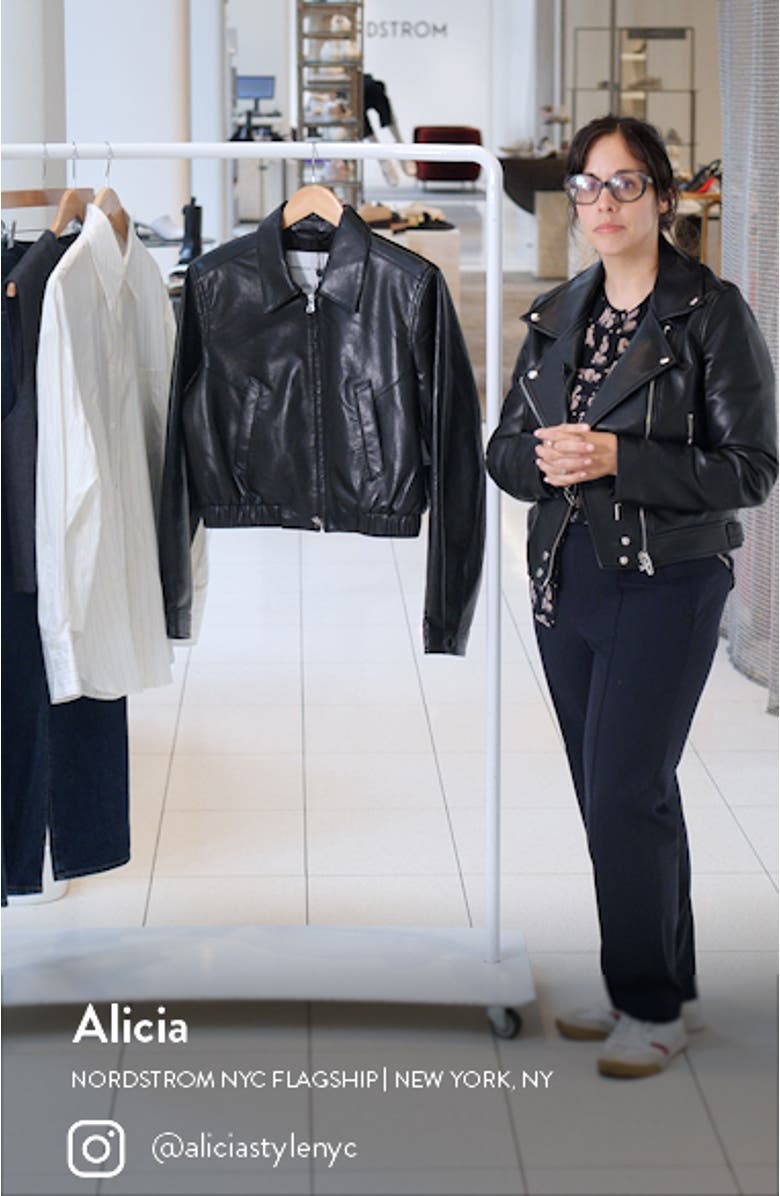 Essie Recycled Leather Crop Jacket, sales video thumbnail