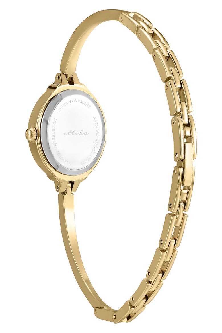Dainty Bangle Bracelet Watch, Alternate, color, GOLD