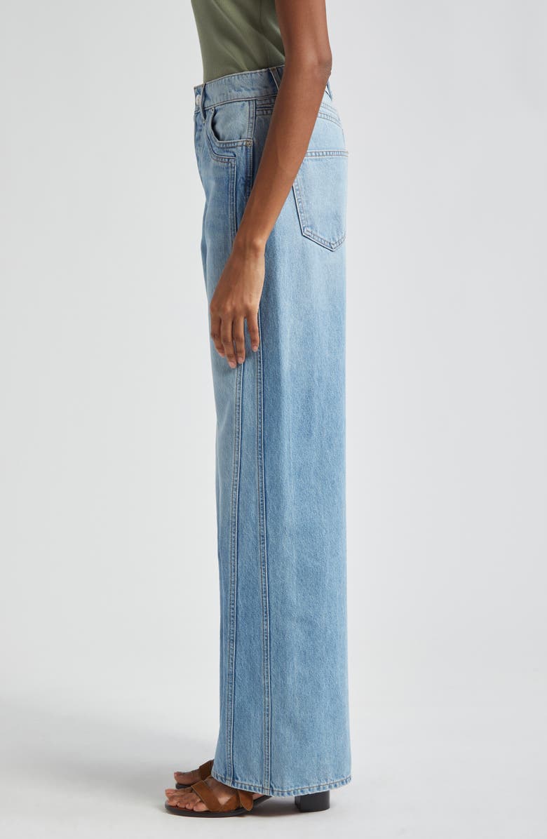 Veronica Beard Taylor High Waist Wide Leg Jeans, Alternate, color,