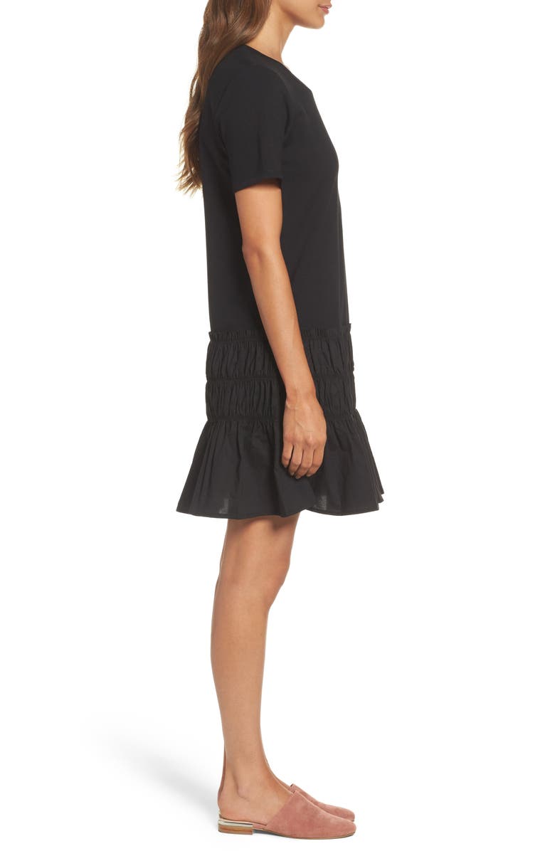 Chelsea28 Smocked T-Shirt Dress, Alternate, color, 