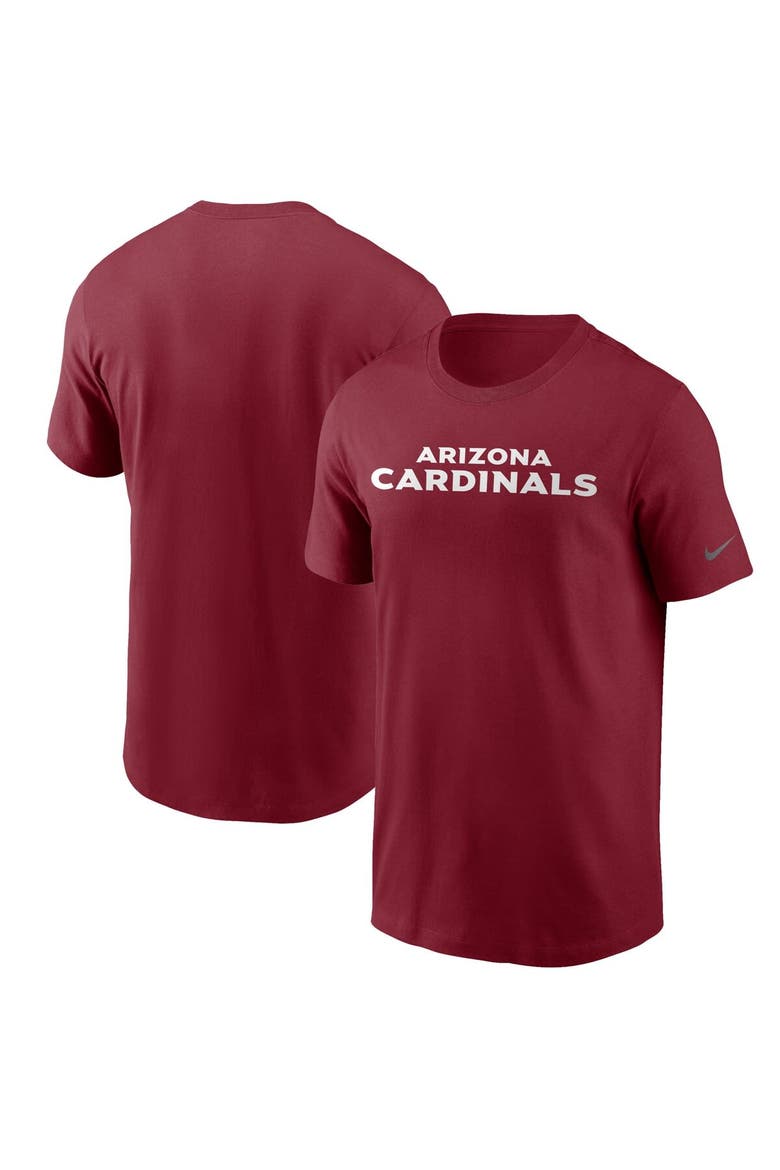 Men's Nike Cardinal Arizona Cardinals Team Wordmark T-Shirt, Main, color, Cardinal
