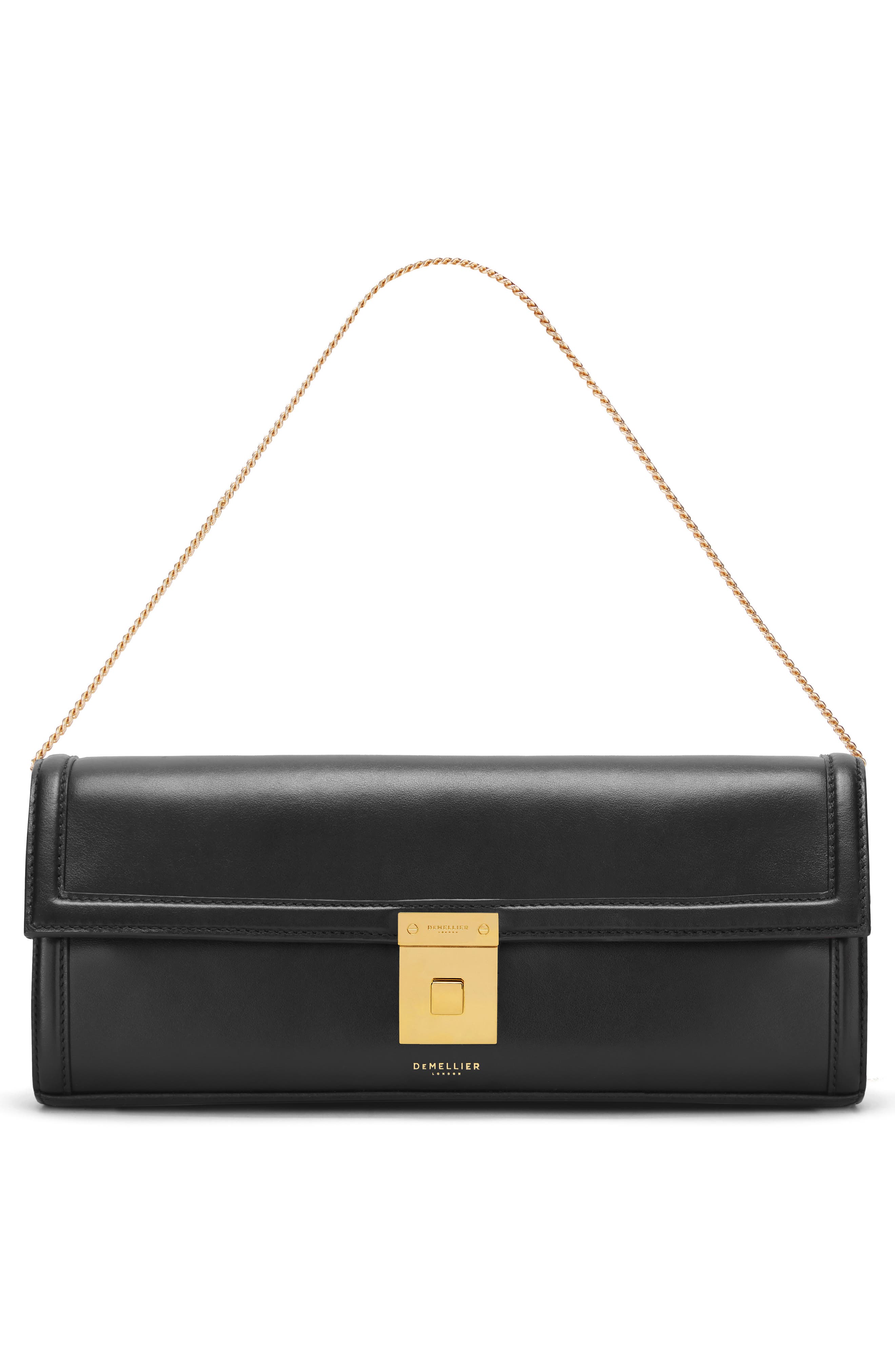 DeMellier Paris Leather Clutch, Alternate, color, 