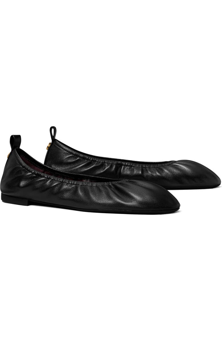 Tory Burch Eddie 2.0 Ballet Flat, Main, color, Perfect Black