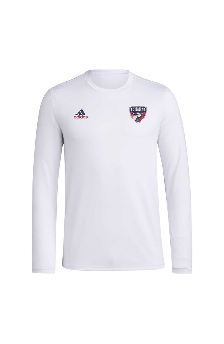 adidas Men's adidas White FC Dallas Local Stoic Long Sleeve T-Shirt, Alternate, color, White