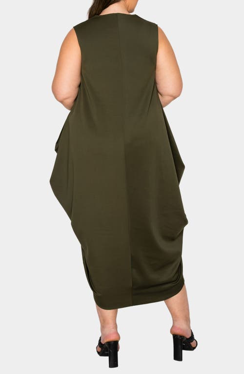 L I V D Clover Sleeveless Dress In Green