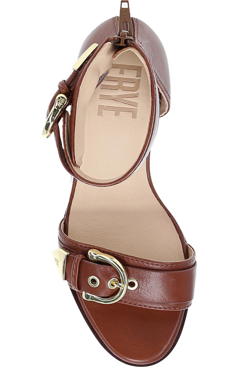 Frye Rachel Ankle Strap Wedge Sandal, Alternate, color, Ivory